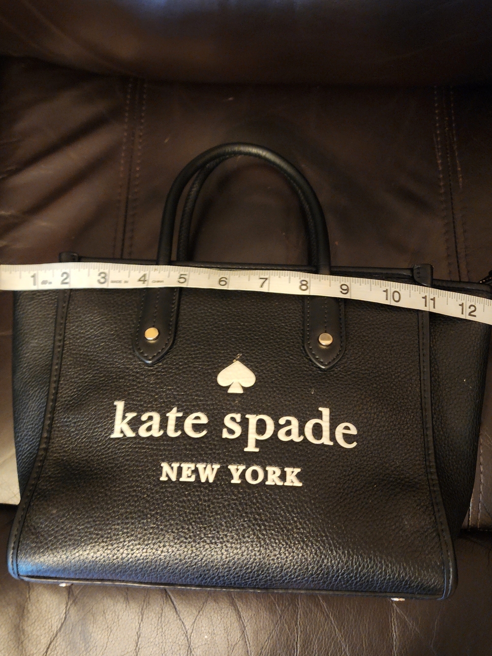 kate spade New York Black Leather Tote Bag - Picture 7 of 9